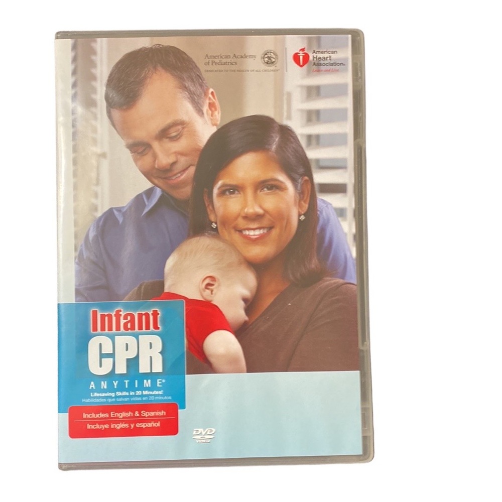 NWOT American Heart Association Infant CPR Anytime DVD Training Kit